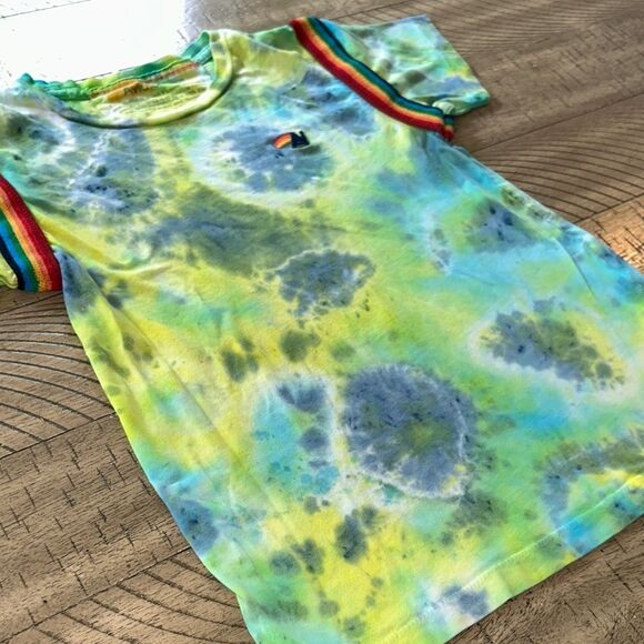 Aviator 🧑‍✈️ Nation Made in USA 🇺🇸 Kids Rainbow 🌈 Ringet Tie-Dye T-Shirt Unique! - Picture 13 of 17